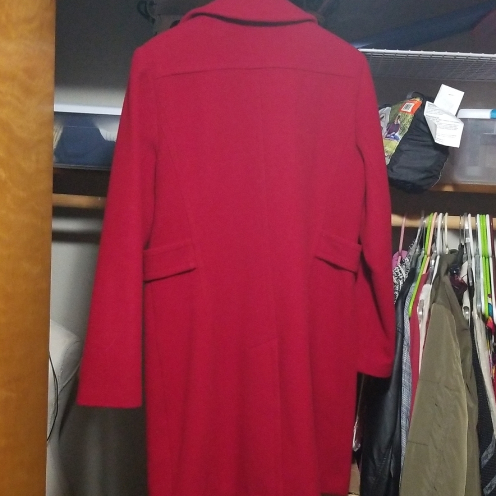 Moda International Red Wool Jacket - image 4